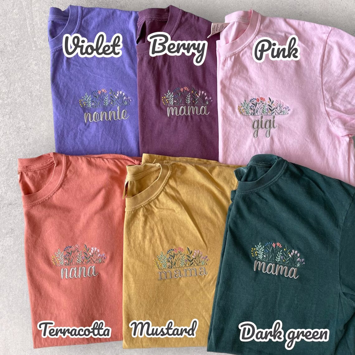Floral Mama Embroidered T-Shirt