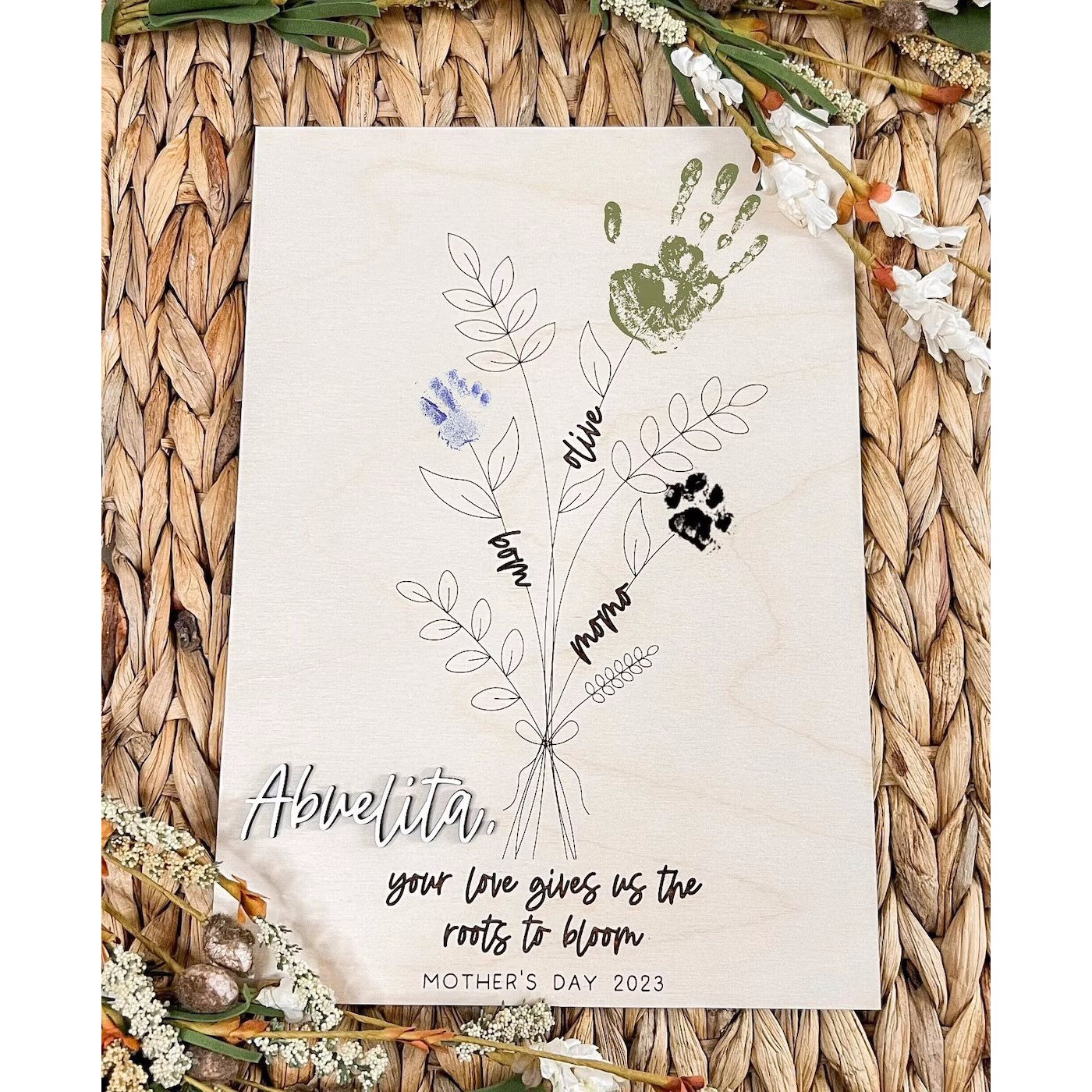 Handprint Sign For Mom