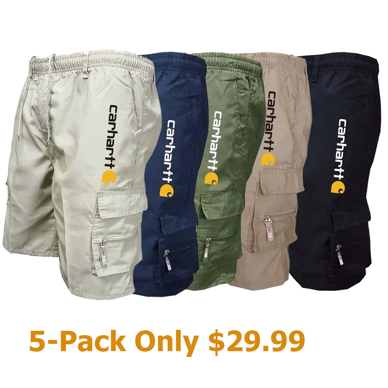 🔥Hot Sale-Men's Zipper Pockets Hiking Athletic Running Shorts