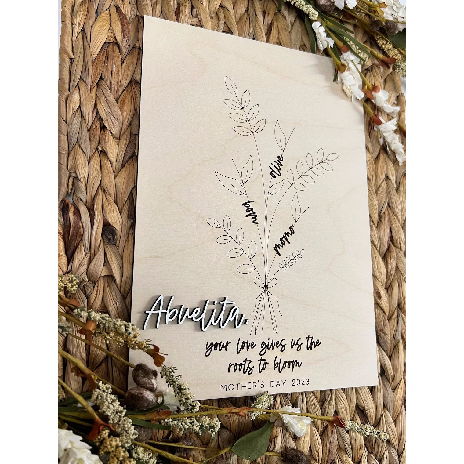Handprint Sign For Mom