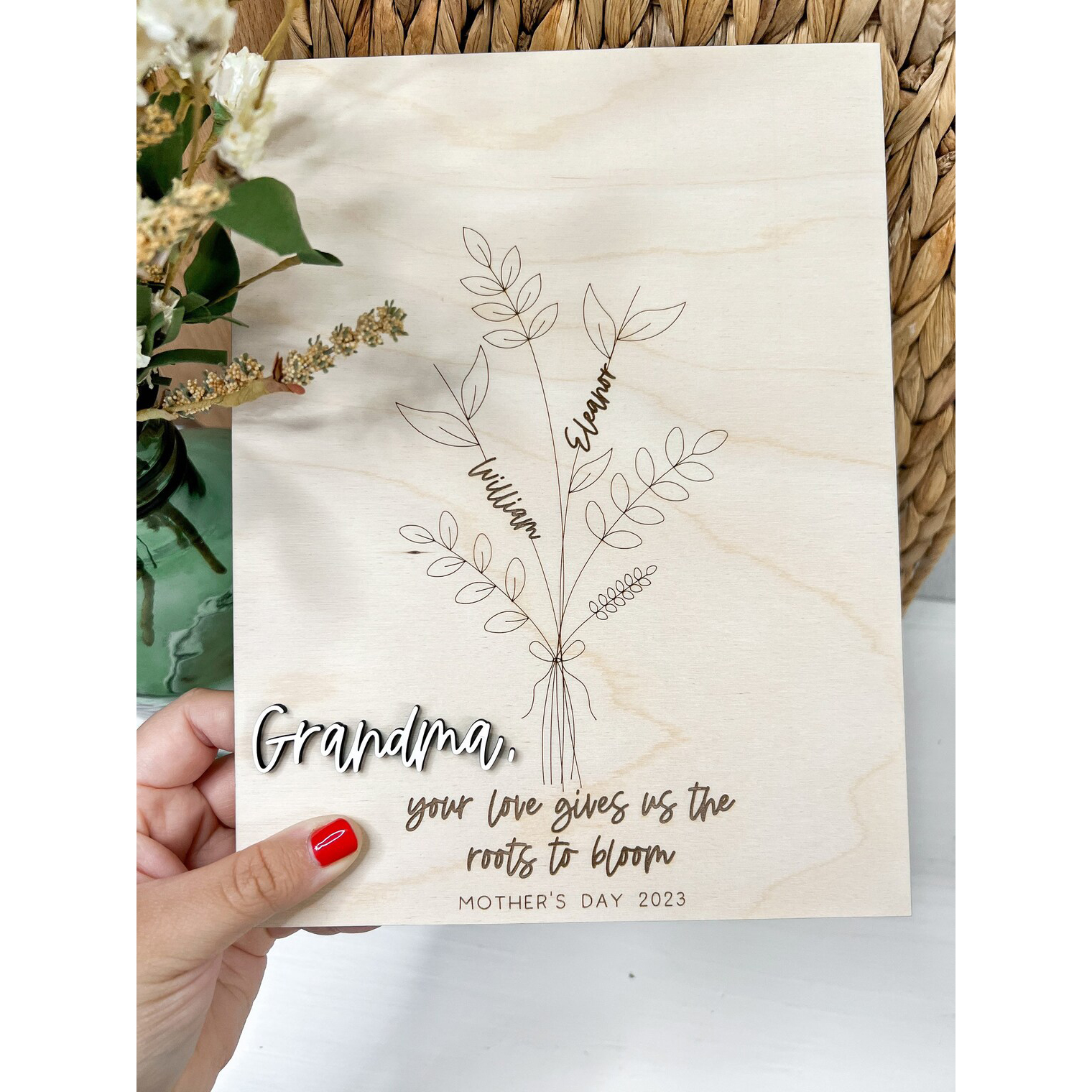 Handprint Sign For Mom