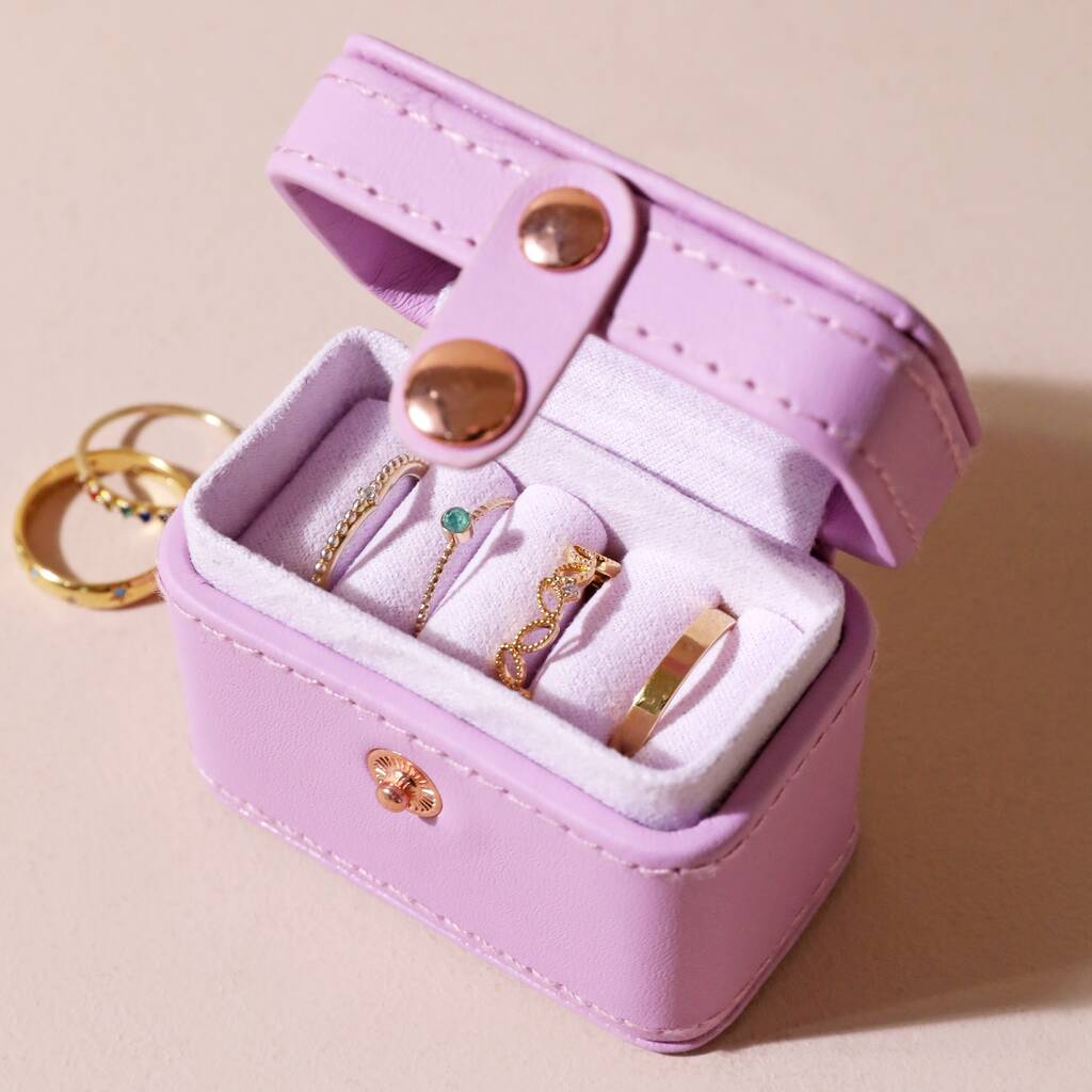 Personalized Birth Flower Ring Box