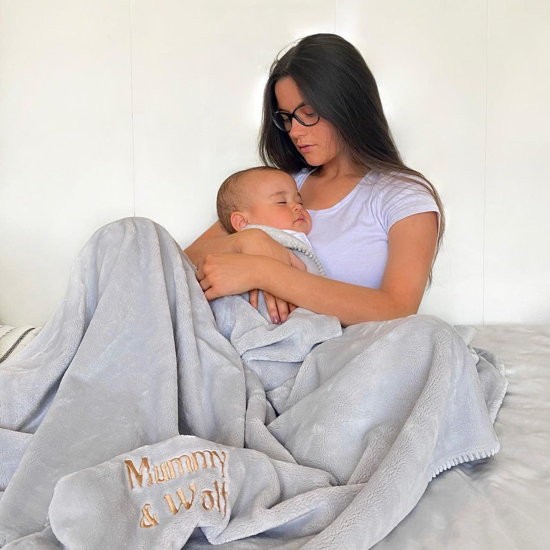 Mother's Day Personalised Microfibre Soft Sofa Blanket