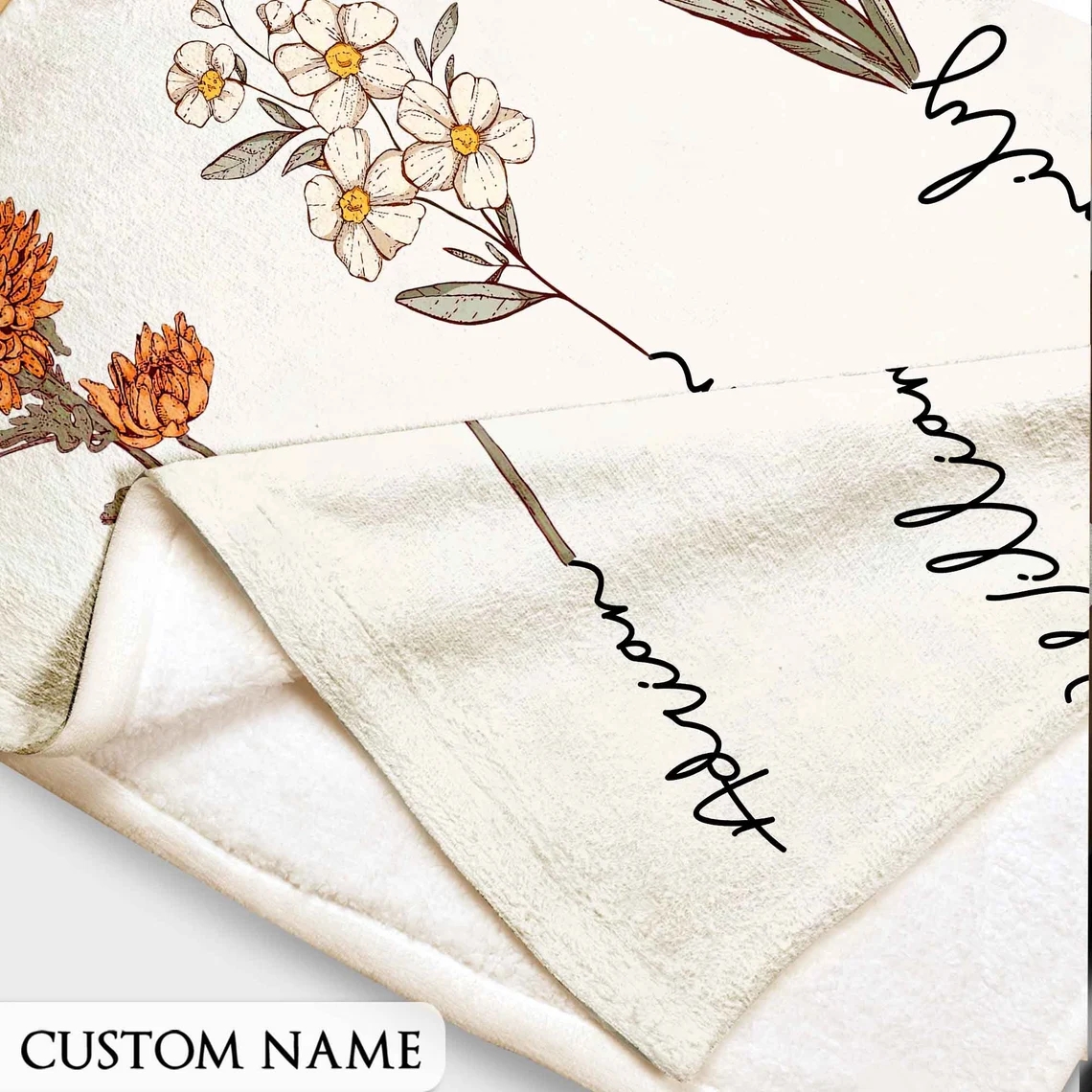 Custom Grandma's Garden Blanket