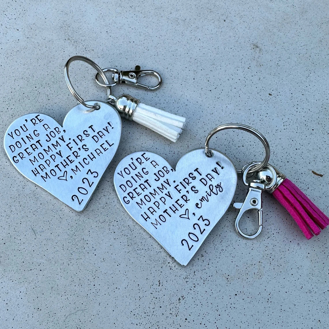 First Time Mom Keychain