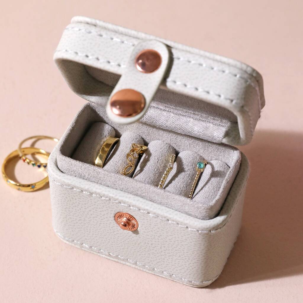 Personalized Birth Flower Ring Box