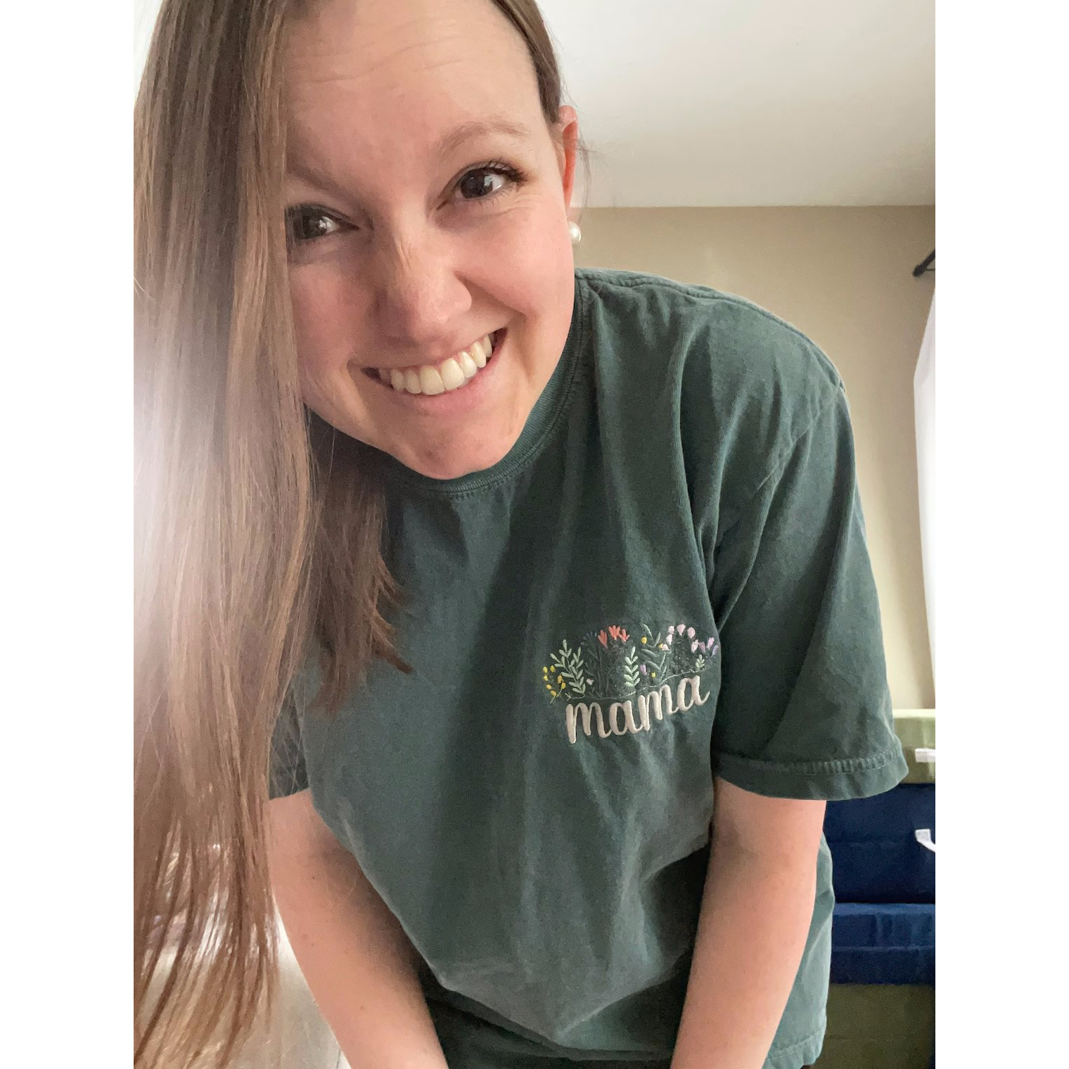 Floral Mama Embroidered T-Shirt
