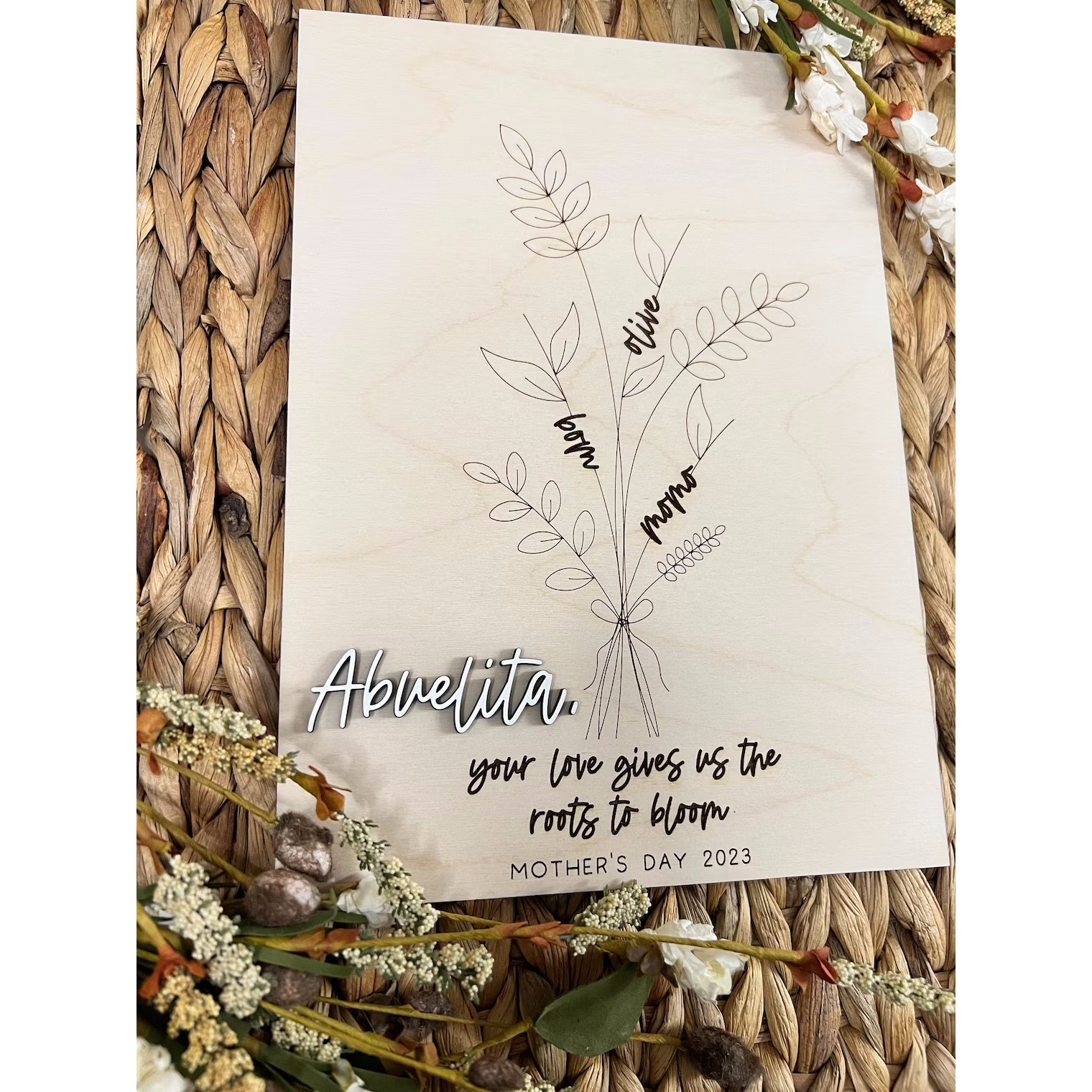 Handprint Sign For Mom