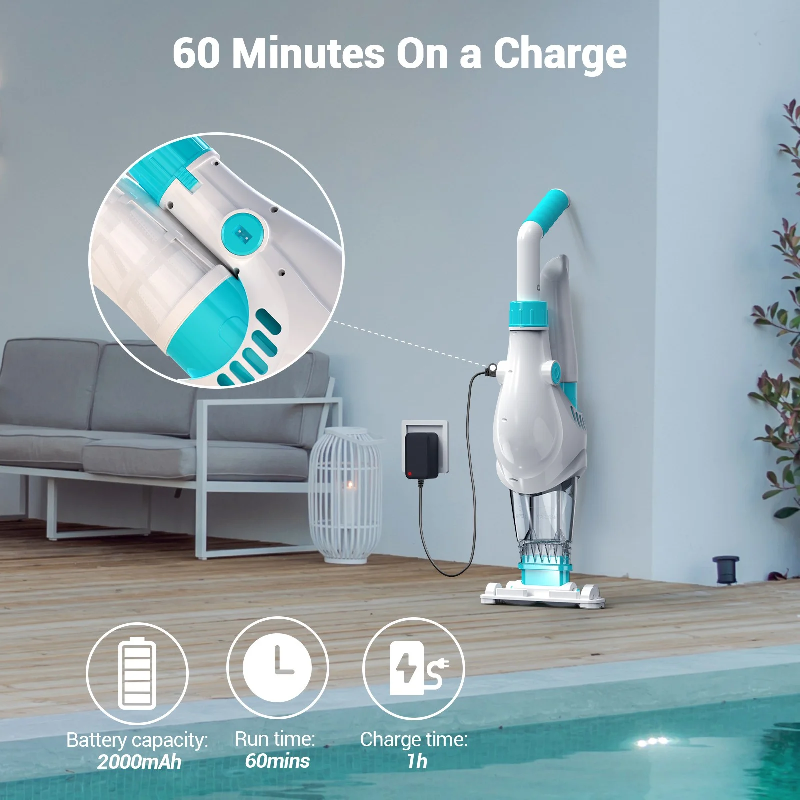 Last Day $49.99(2023 Upgrade) Cordless Robotic Pool Cleanerš„Free shipping