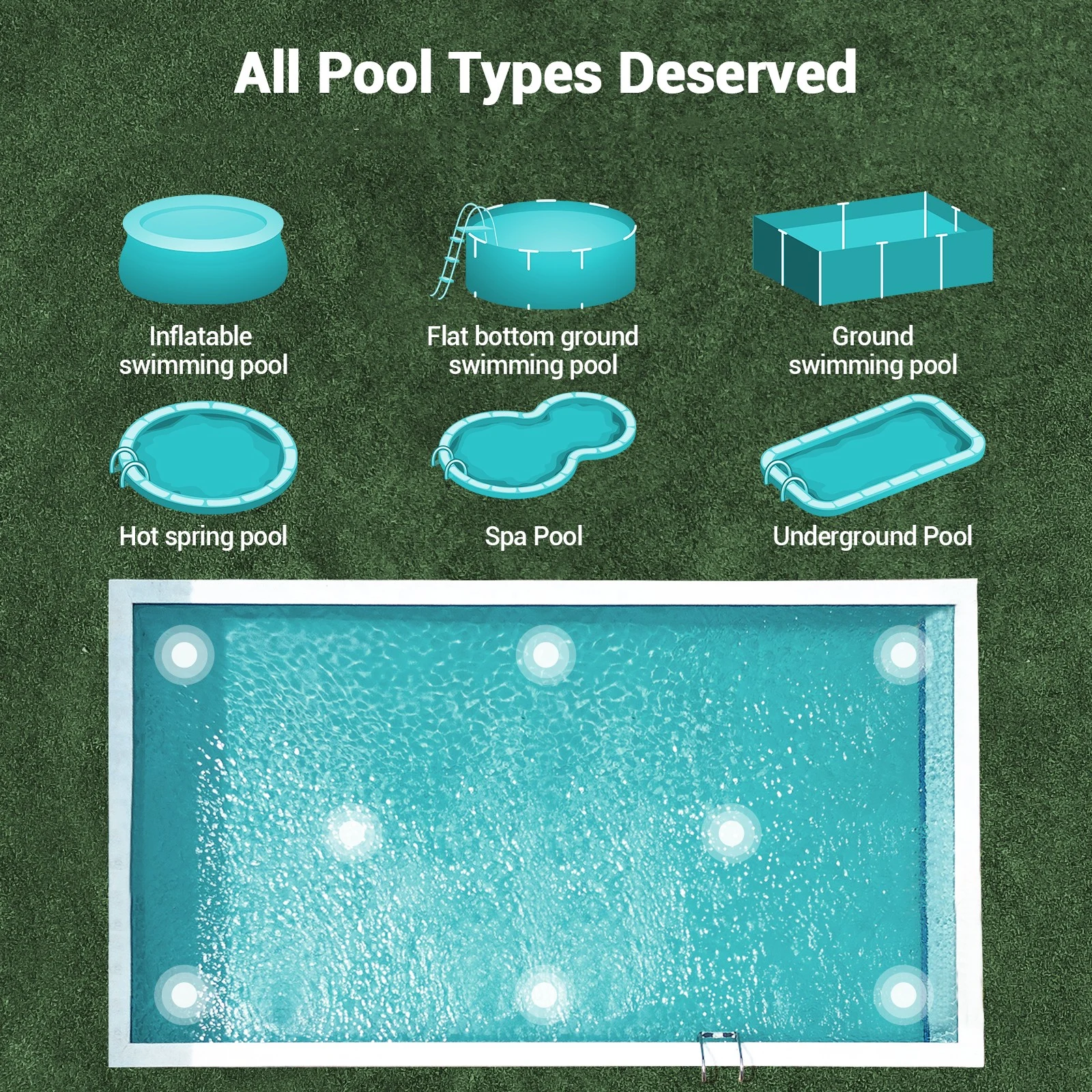 Last Day $49.99(2023 Upgrade) Cordless Robotic Pool Cleanerš„Free shipping