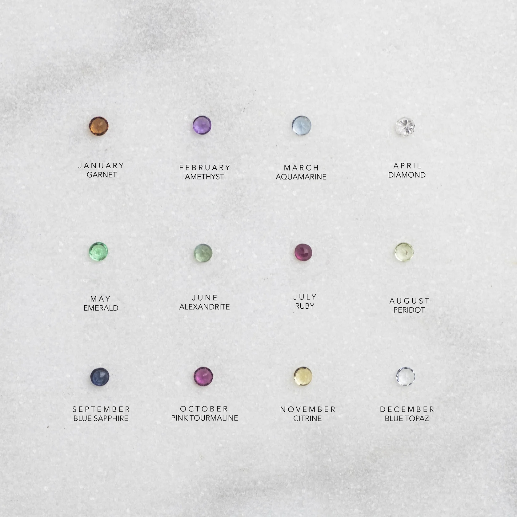 Personalised Family Birthstone Bangle