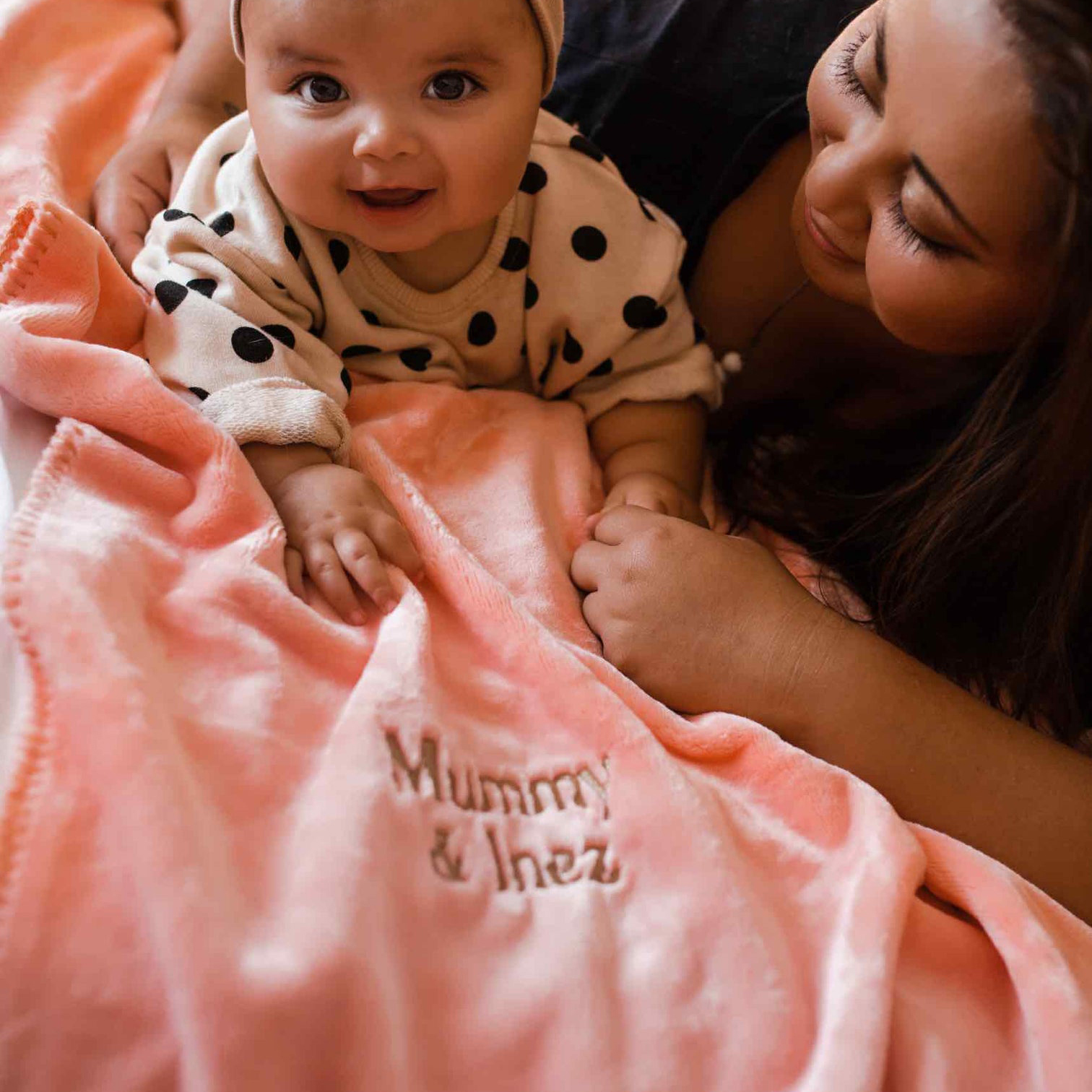 Mother's Day Personalised Microfibre Soft Sofa Blanket