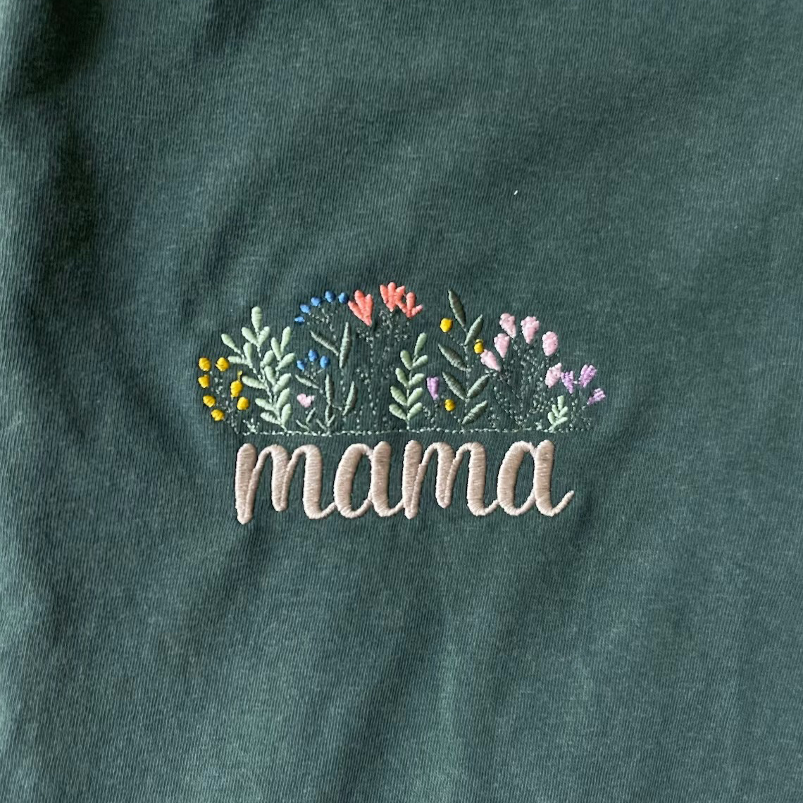 Floral Mama Embroidered T-Shirt