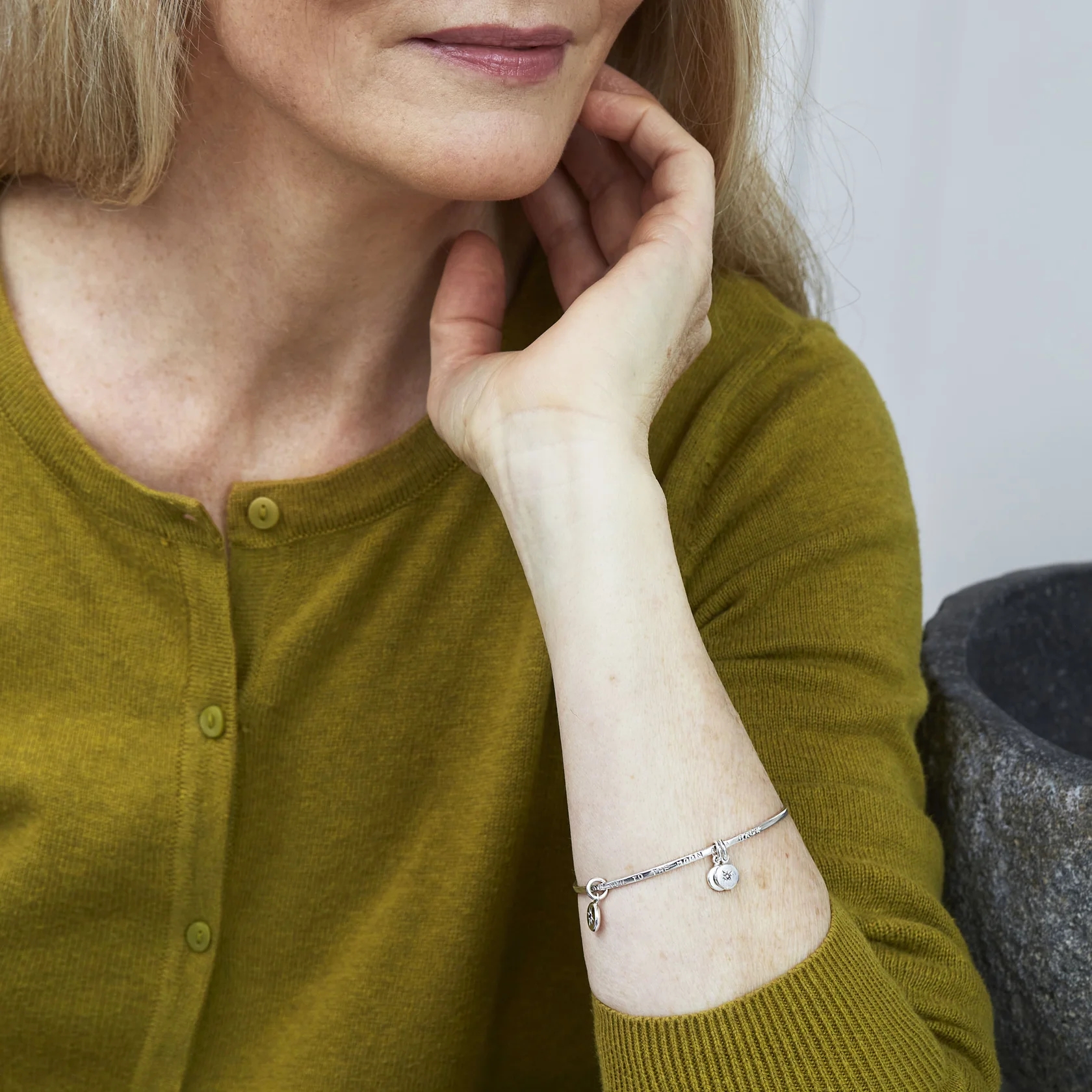 Personalised Family Birthstone Bangle