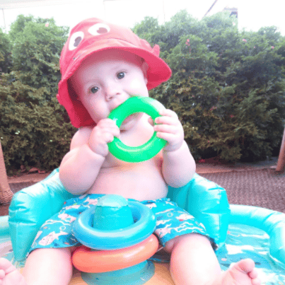 Baby Splash Play Mat with Adjustable Canopy