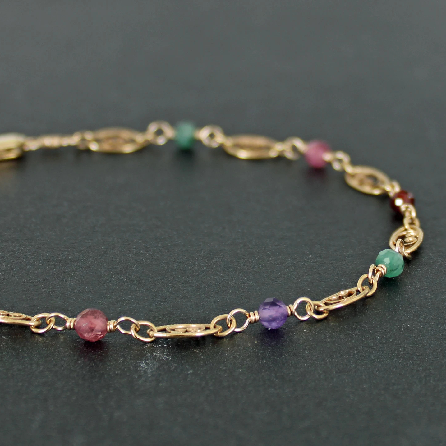Custom Birthstone Necklace for Mom