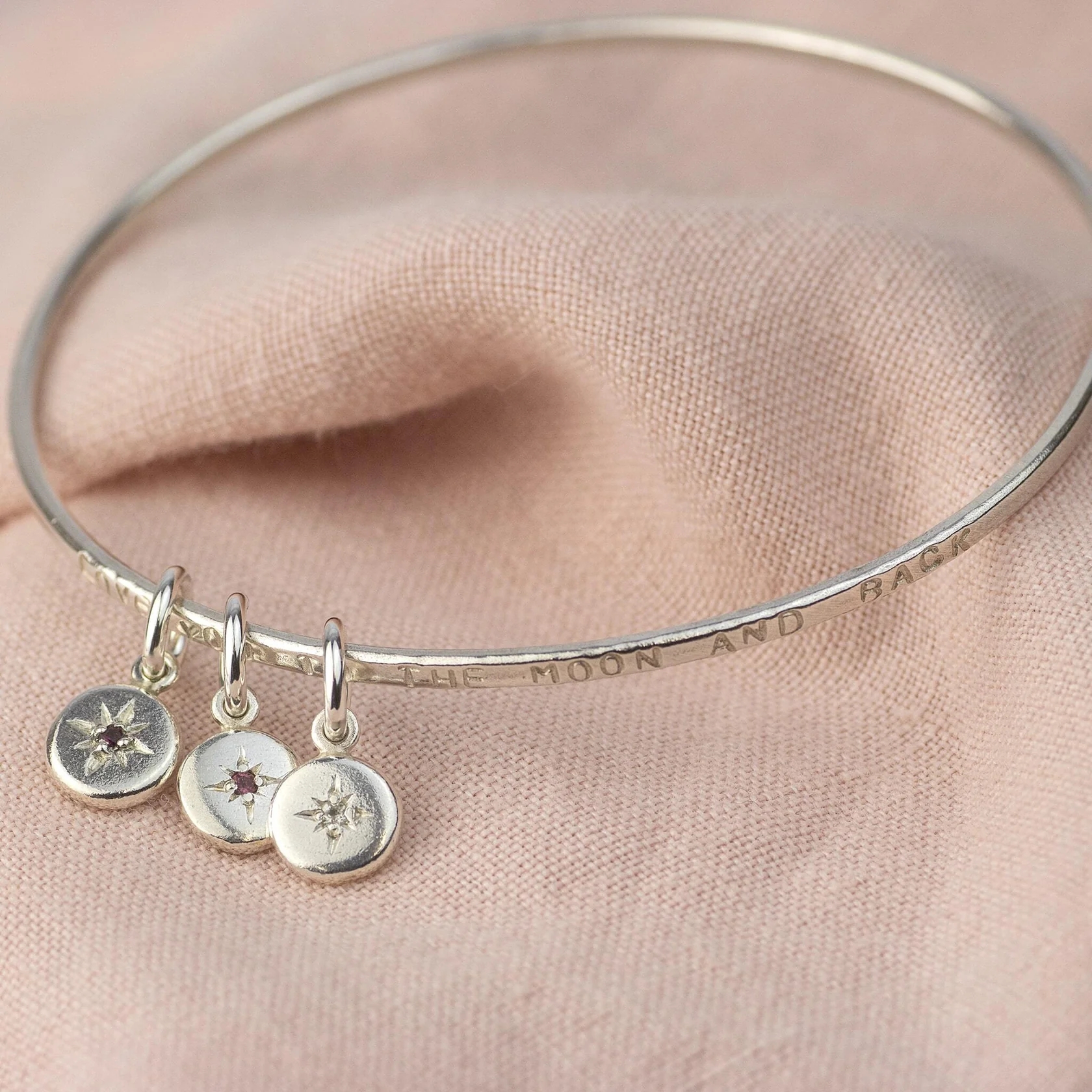 Personalised Family Birthstone Bangle