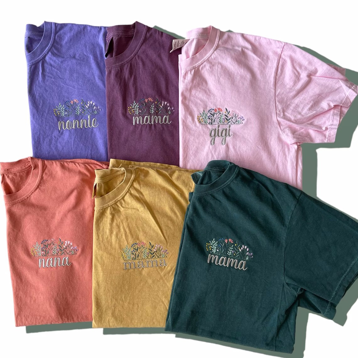 Floral Mama Embroidered T-Shirt